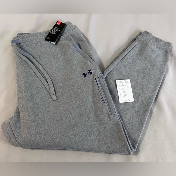 Under Armour Men’s Grey Wildcats Pants NWT Sz XXL Cold gear Marty Long - Picture 10 of 10